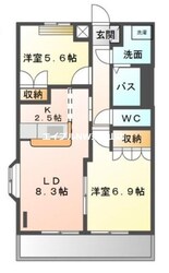 サンコート瀬戸　Ⅰの物件間取画像